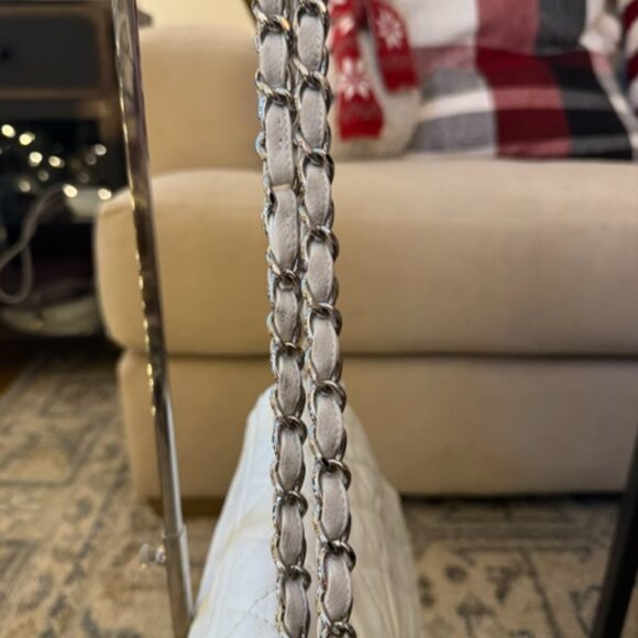 CHANEL TIMELESS ACCORDION BAG PURSE IN WINTER WHITE - Picture 8 of 15